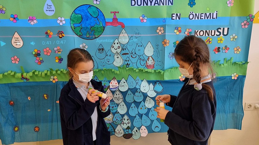 22 Mart Dünya Su Gününde İlkokul Öğrencilerimizden Temiz Su Bağışı 